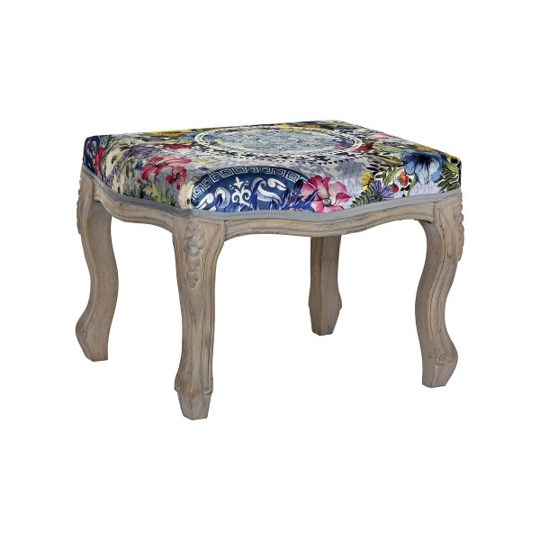 Σκαμπό DKD Home Decor   Έλατο πολυεστέρας Πολύχρωμο (58 x 47,5 x 41 cm)