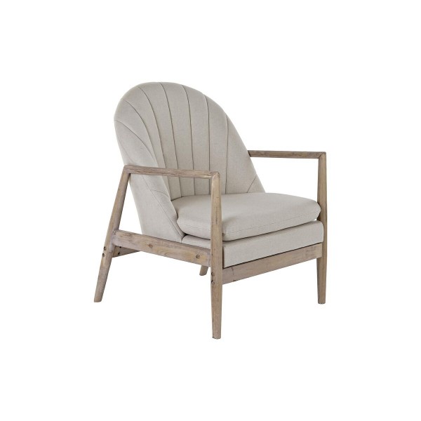 Κάθισμα DKD Home Decor Έλατο Μπεζ πολυεστέρας (69 x 68 x 89 cm)