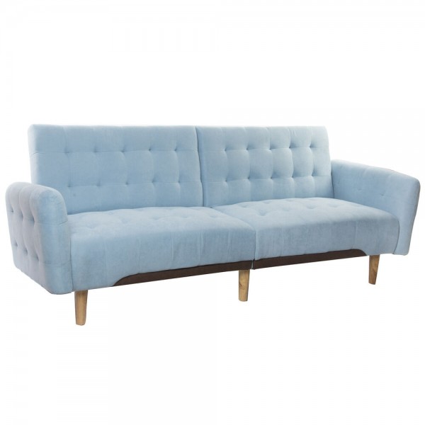 Καναπές-Κρεβάτι DKD Home Decor Μπλε (200 x 85 x 85 cm)