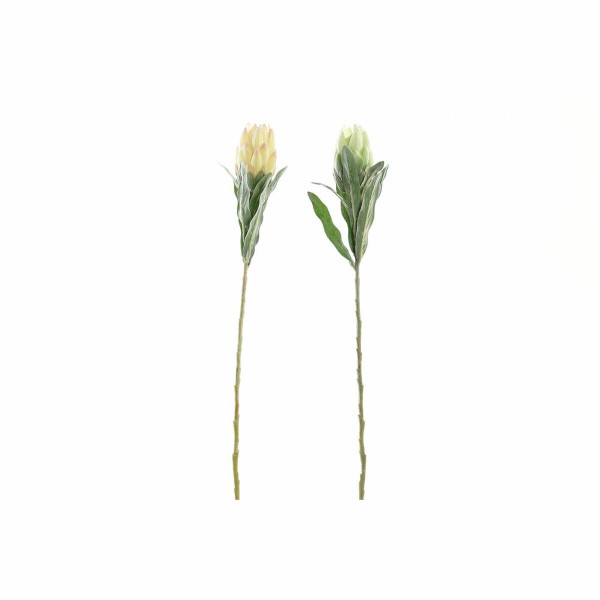 Διακοσμητικό Λουλούδι DKD Home Decor πολυαιθυλένιο Πράσινο Κίτρινο Σίδερο (2 pcs) (20 x 20 x 70 cm)