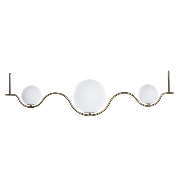 Φωτιστικό Οροφής DKD Home Decor Χρυσό Λευκό 220W (100 x 20 x 25 cm)
