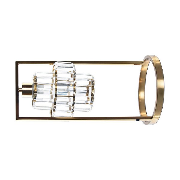 Επιτραπέζιο Φωτιστικό DKD Home Decor Κρυστάλλινο Χρυσό Μέταλλο (21 x 21 x 42,5 cm)