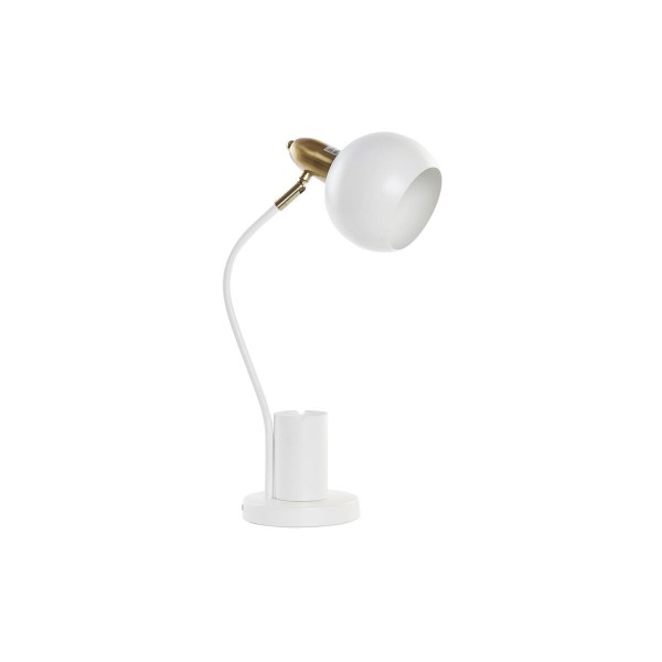 Επιτραπέζιο Φωτιστικό DKD Home Decor Χρυσό Λευκό 220 V 50 W (27 x 15 x 50 cm)