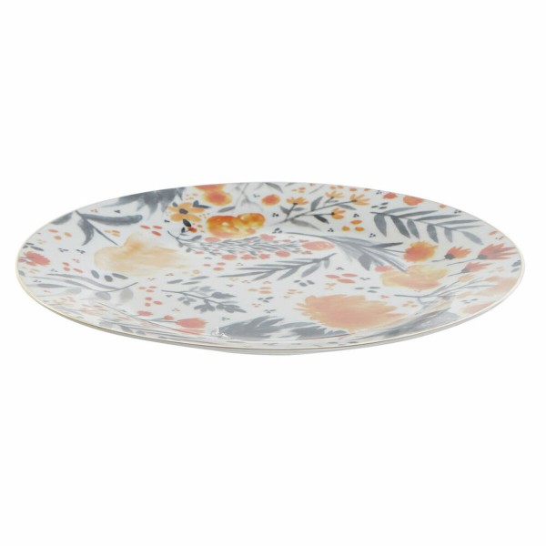 Flatplater DKD Home Decor Blomster (27 x 27 x 2 cm) (2 pcs)
