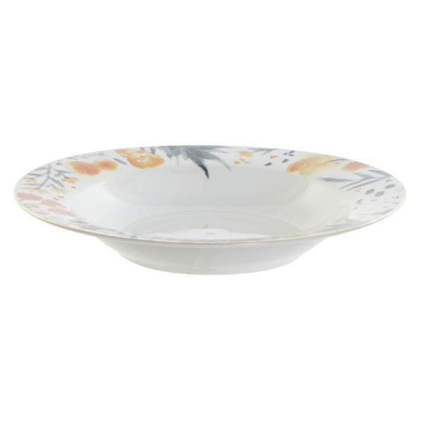 Flatplater DKD Home Decor Blomster (21.5 x 21.5 x 3.5 cm) (2 pcs)