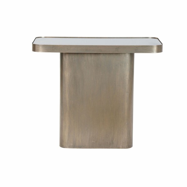 Βοηθητικό Τραπέζι DKD Home Decor Κρυστάλλινο Μαύρο Μέταλλο Χαλκός (60 x 35,5 x 50 cm)