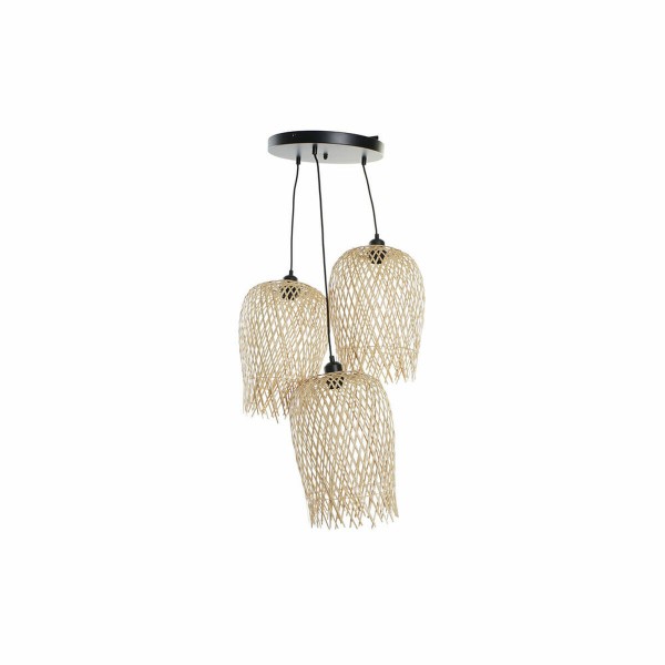 Φωτιστικό Οροφής DKD Home Decor Μαύρο Μέταλλο Ανοιχτό καφέ Διακοσμητική κανάτα (30 x 30 x 94 cm)
