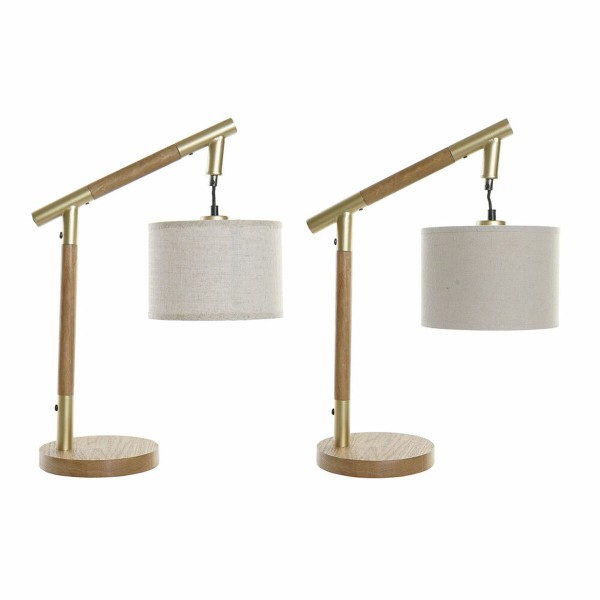 Επιτραπέζιο Φωτιστικό DKD Home Decor Καφέ βαμβάκι Φρέσνο (36 x 20 x 52 cm) (2 pcs)
