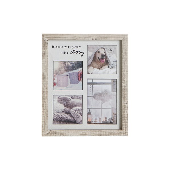 Κορνίζα DKD Home Decor Story Ξύλο Κρυστάλλινο Φυσικό Βουνό Ξύλο MDF (26 x 2,5 x 31 cm) (x2) (12 Μονάδες)