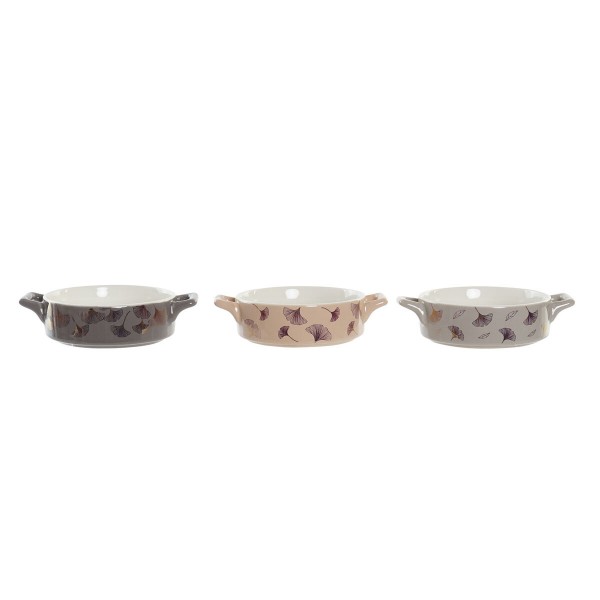 Μπολ DKD Home Decor Μέταλλο Πορσελάνη Bone China Σύγχρονη (16,8 x 12,5 x 4,3 cm) (4 Μονάδες)