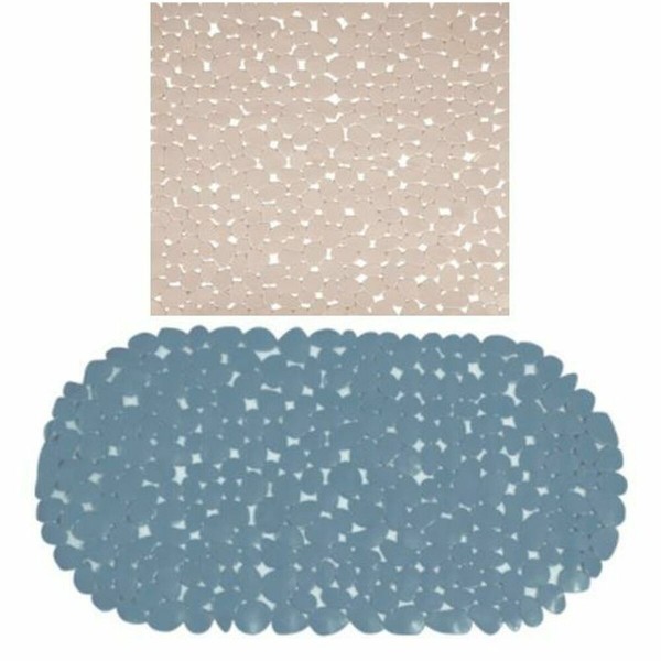 Χαλάκι μπάνιου DKD Home Decor Μπεζ Γκρι PVC (2 pcs) (88 x 1 x 38 cm)