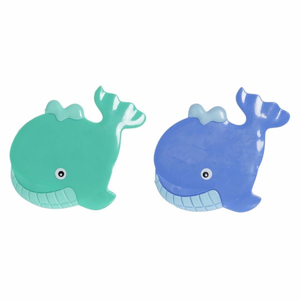Χαλάκι μπάνιου DKD Home Decor Μπλε Τυρκουάζ PVC (2 pcs) (11.5 x 1 x 10 cm)