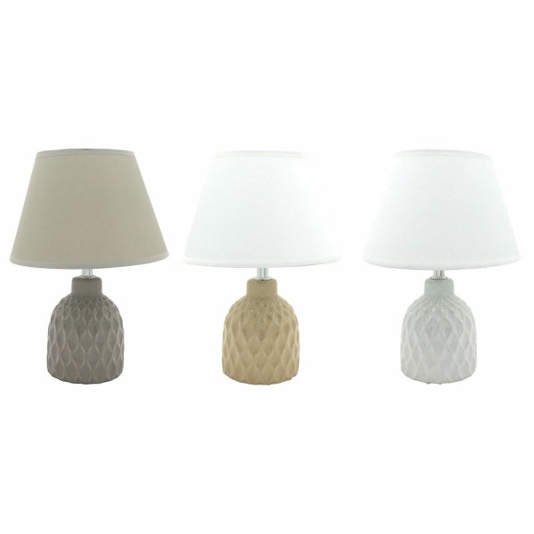 Επιτραπέζιο Φωτιστικό DKD Home Decor πολυεστέρας Λευκό Πήλινα (3 pcs) (20 x 20 x 27 cm)