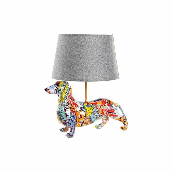 Επιτραπέζιο Φωτιστικό DKD Home Decor Πολυανθρακικό Ρητίνη Πολύχρωμο Σκύλος (40 x 31 x 44.5 cm)