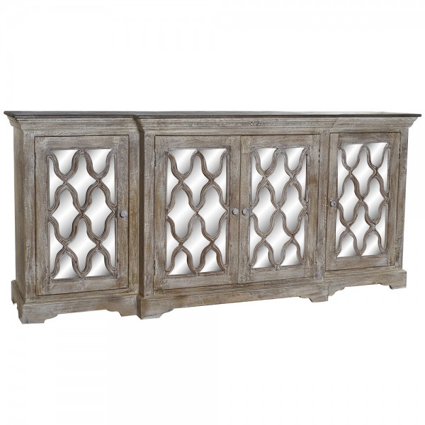 Σκευοθήκη DKD Home Decor Κρυστάλλινο Ξύλο από Μάνγκο (217 x 51 x 98 cm)