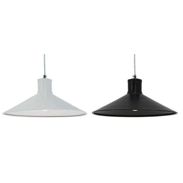 Φωτιστικό Οροφής DKD Home Decor Μαύρο Μέταλλο Λευκό (36 x 36 x 15 cm) (2 pcs)