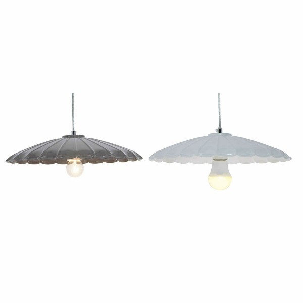 Φωτιστικό Οροφής DKD Home Decor Μέταλλο Λευκό (34 x 34 x 9 cm) (2 pcs)