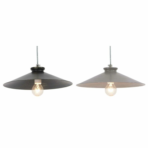 Φωτιστικό Οροφής DKD Home Decor Μαύρο Μέταλλο (26 x 26 x 6 cm) (2 pcs)