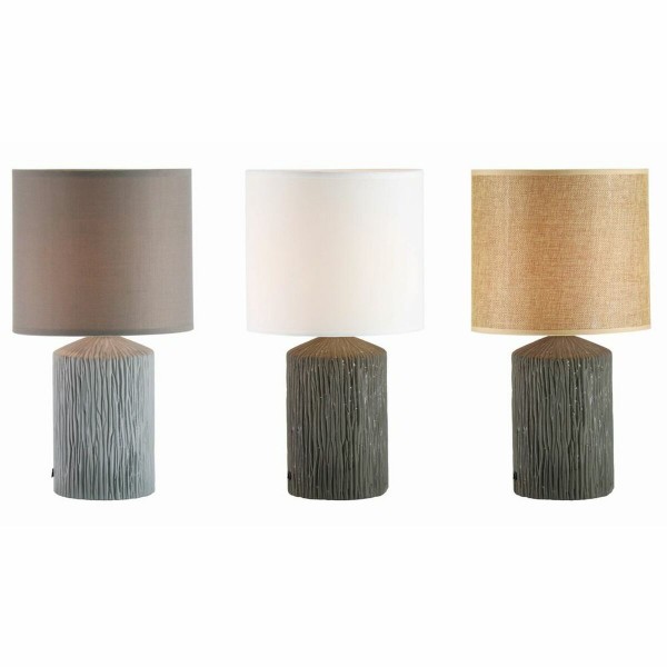 Επιτραπέζιο Φωτιστικό DKD Home Decor S3021030 25W Γκρι Καφέ Σκούρο καφέ 220 V Σύγχρονη (22 x 22 x 40 cm) (3 Μονάδες)