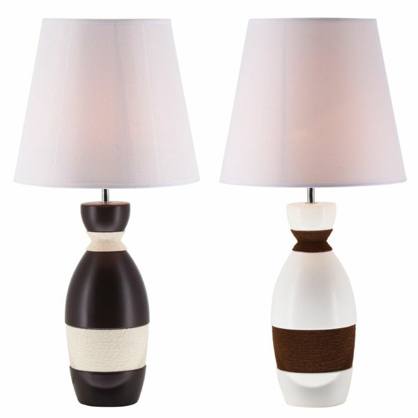 Επιτραπέζιο Φωτιστικό DKD Home Decor πολυεστέρας Κεραμικά Σχοινί (2 pcs) (30 x 30 x 61 cm)