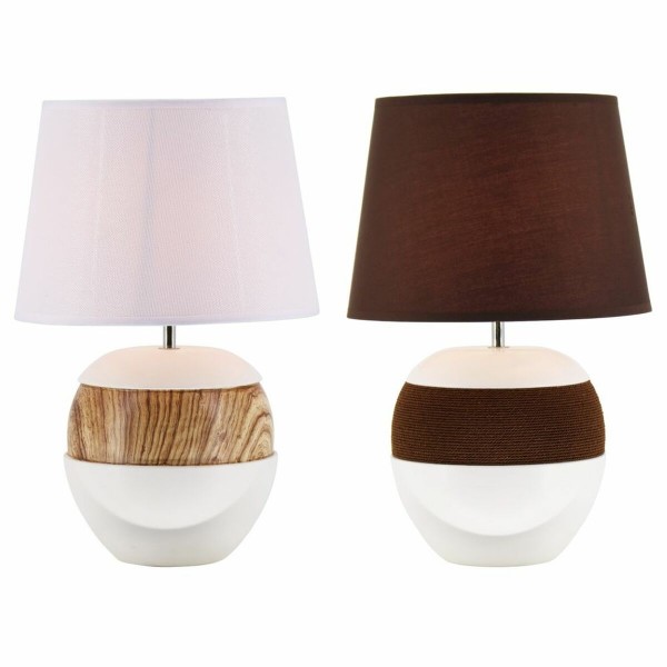 Επιτραπέζιο Φωτιστικό DKD Home Decor Κεραμικά πολυεστέρας Σχοινί (28 x 28 x 43 cm) (2 pcs)