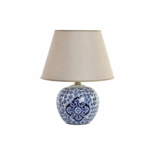 Επιτραπέζιο Φωτιστικό DKD Home Decor Μπλε Πορσελάνη (34 x 34 x 43 cm)