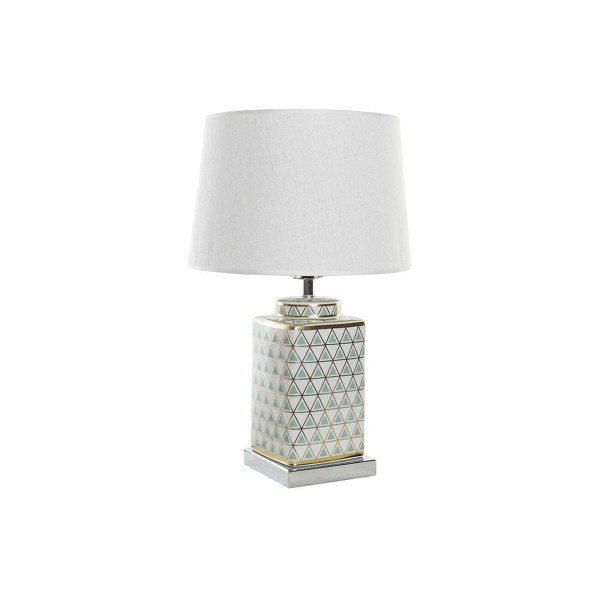 Επιτραπέζιο Φωτιστικό DKD Home Decor Μωσαϊκό Πορσελάνη Χρυσό πολυεστέρας Μέντα 220 V 60 W (35 x 35 x 57 cm)