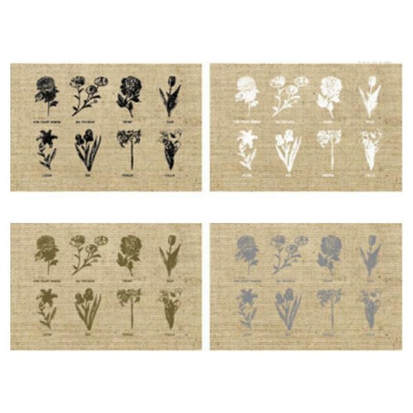 Σουπλά DKD Home Decor Άτομο Γιούτα (2 pcs) (45 x 30 x 0.1 cm)