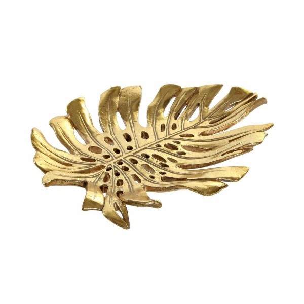 Δίσκος DKD Home Decor Χρυσό Ρητίνη (24 x 19 x 2.7 cm) (24,5 cm) (24 x 19 cm)