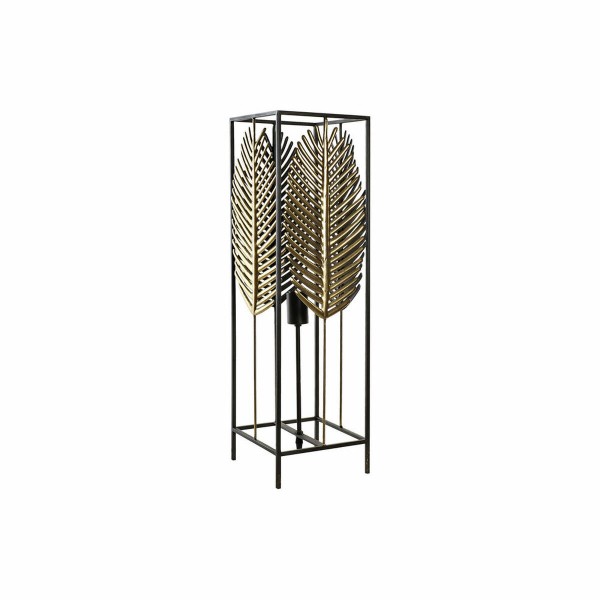 Φωτιστικό Δαπέδου DKD Home Decor Φύλλο Μαύρο Χρυσό Μέταλλο (20 x 20 x 71 cm)