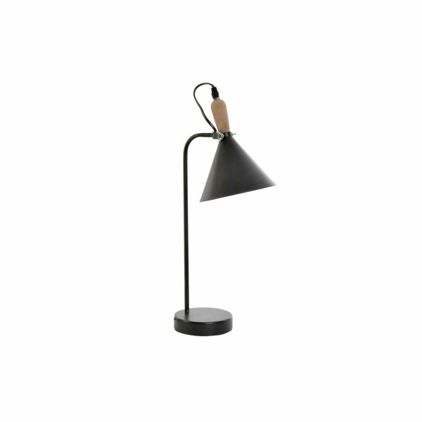Επιτραπέζιο Φωτιστικό DKD Home Decor Μαύρο Μέταλλο Ξύλο 15 W Ξύλο MDF (16 x 24 x 46 cm)
