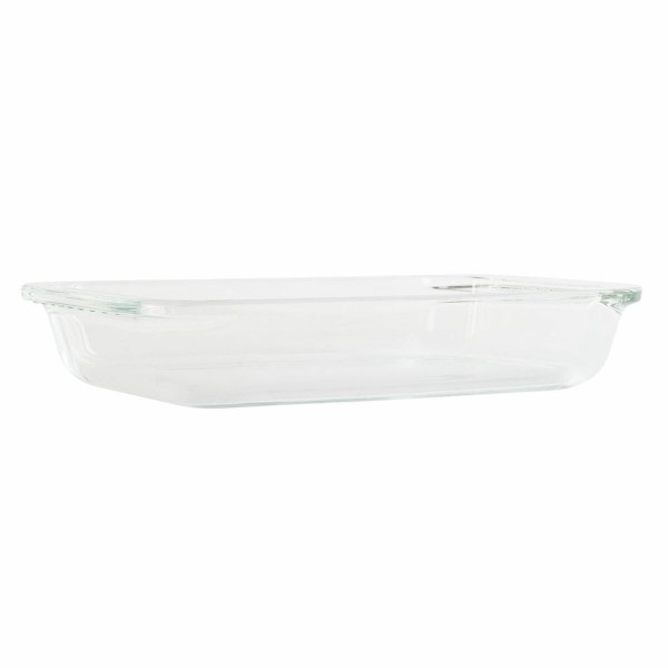Δίσκος Φούρνου DKD Home Decor Διαφανές Βοροπυριτικό γυαλί (25.8 x 15 x 4.5 cm)