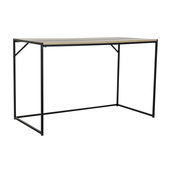 Γραφείο DKD Home Decor Φυσικό Μαύρο Μέταλλο MDF (120 x 60 x 75 cm)