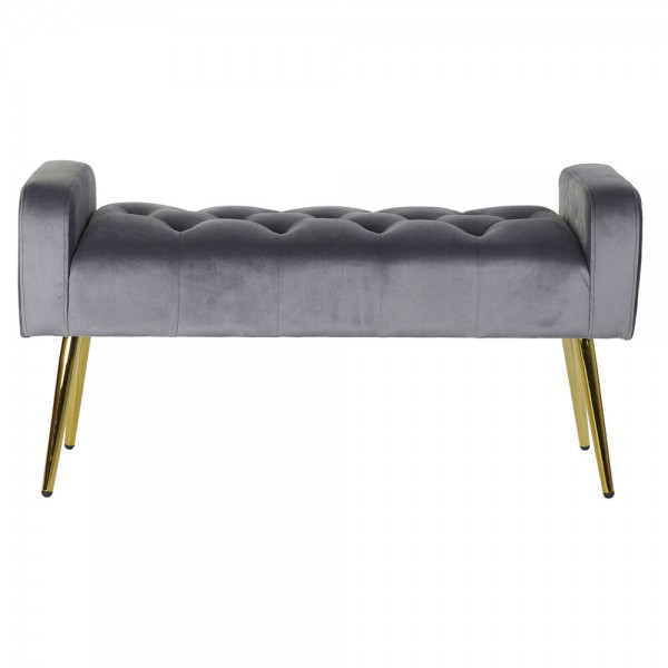 Σκαμπό DKD Home Decor   Ροζ Χρυσό πολυεστέρας Βελούδο Ξύλο MDF (100 x 37 x 52 cm)