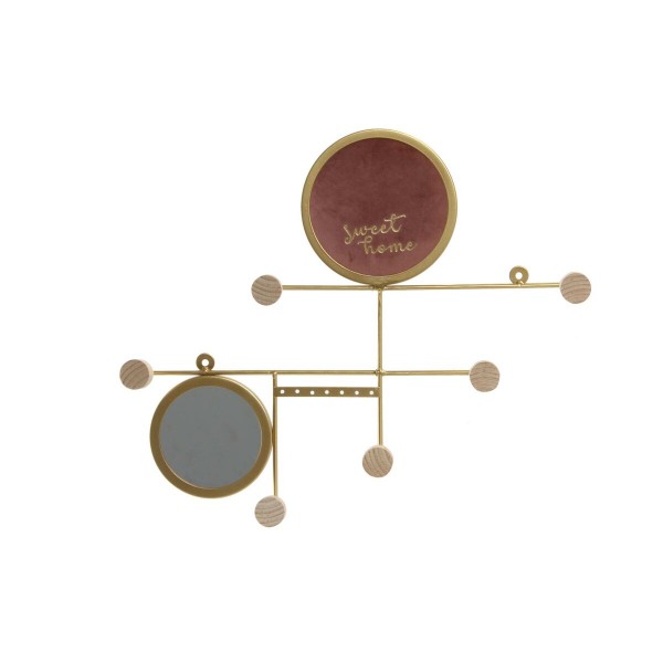 Κρεμάστρα τοίχου DKD Home Decor Καθρέφτης Μέταλλο πολυεστέρας Urban (49 x 5 x 39 cm)