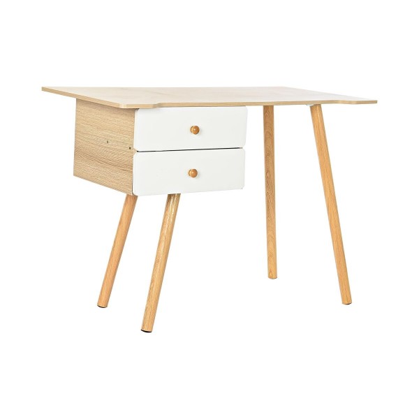 Γραφείο DKD Home Decor Φυσικό Ξύλο Λευκό (100 x 50 x 71,5 cm)