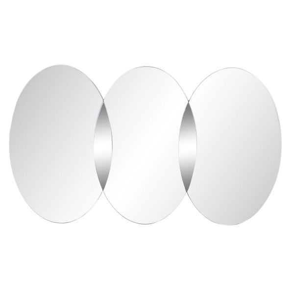 Τοίχο καθρέφτη DKD Home Decor Κρυστάλλινο Κύκλους (119 x 2 x 70 cm)