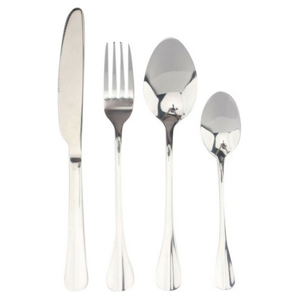 Σετ Mαχαιροπήρουνων DKD Home Decor Ανοξείδωτο ατσάλι Ασημί (16 pcs)