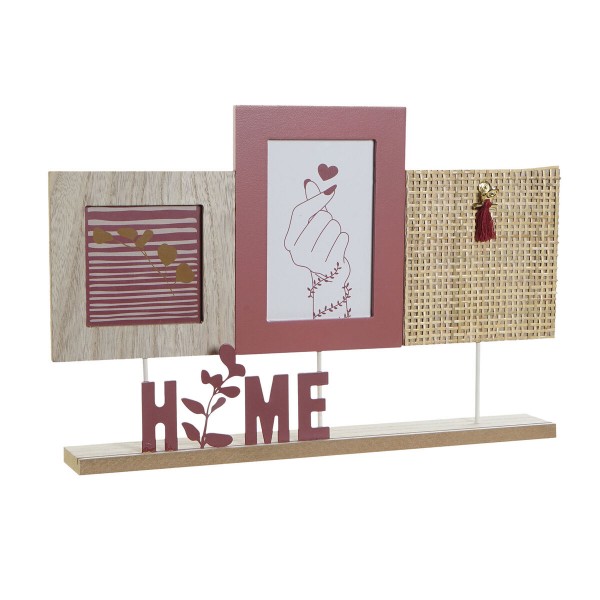 Κορνίζα DKD Home Decor Home Ξύλο Κρυστάλλινο Φυσικό Ξύλο MDF (42 x 5 x 27 cm)