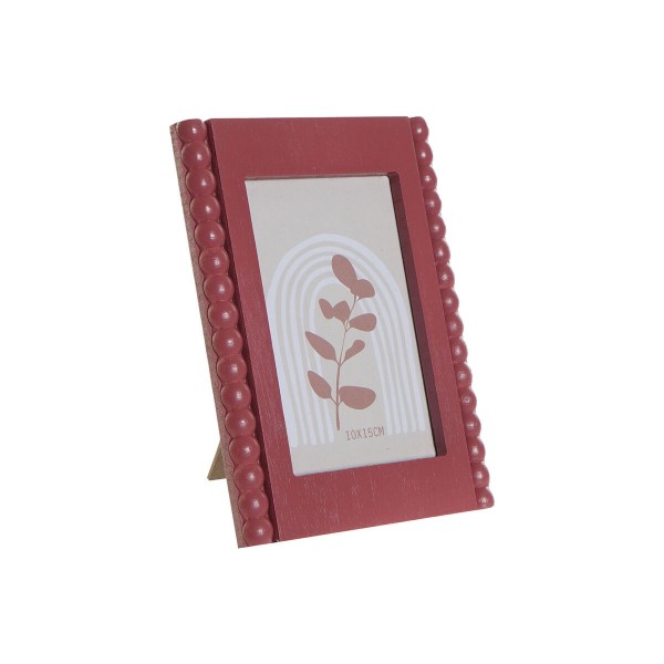 Κορνίζα DKD Home Decor Κρυστάλλινο Ροζ Ξύλο MDF Shabby Chic (14,5 x 1,5 x 19,5 cm)