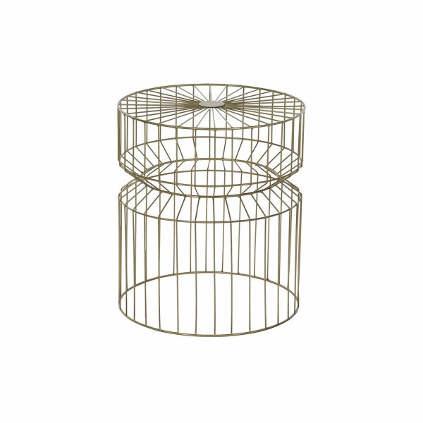 Βοηθητικό Τραπέζι DKD Home Decor Χρυσό Μέταλλο (40,5 x 40,5 x 46 cm)
