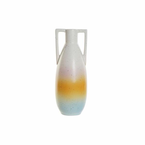 Βάζο DKD Home Decor Μπλε Πορτοκαλί Dolomite Σύγχρονη (11 x 10.8 x 28.5 cm)