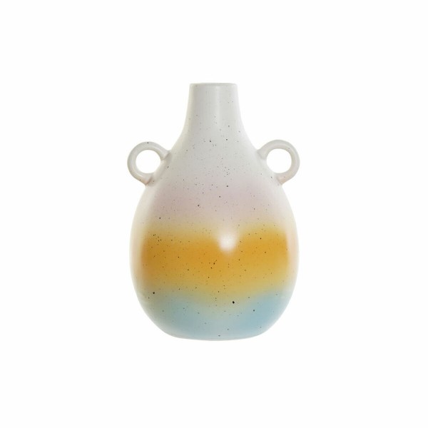 Βάζο DKD Home Decor Μπλε Πορτοκαλί Dolomite Σύγχρονη (15.7 x 15.1 x 22.1 cm)