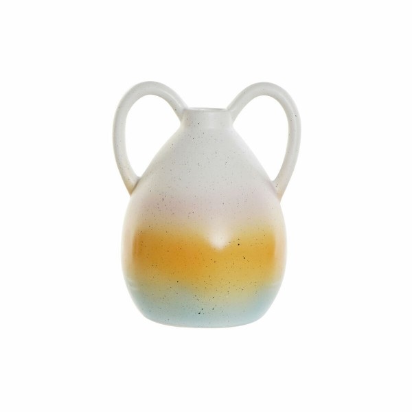 Βάζο DKD Home Decor Μπλε Πορτοκαλί Dolomite Σύγχρονη (17.3 x 15.2 x 21.6 cm)