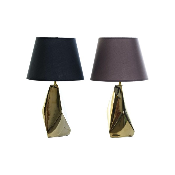 Επιτραπέζιο Φωτιστικό DKD Home Decor Αφηρημένο Μαύρο Χρυσό Καφέ 220 V 50 W Σύγχρονη (30 x 30 x 50 cm) (x2)