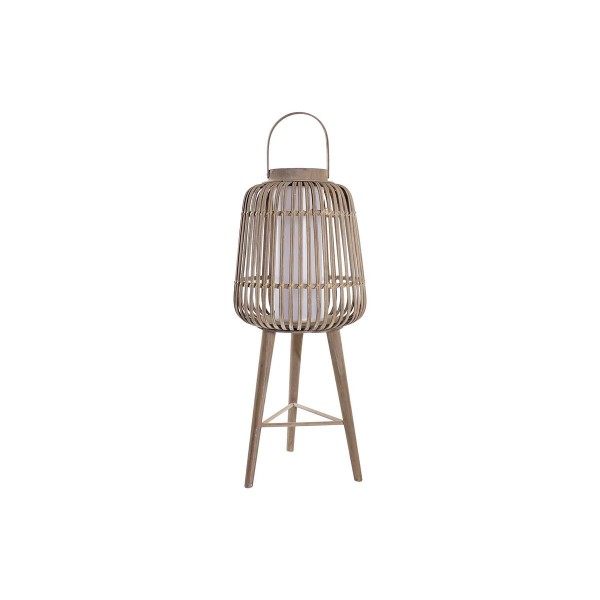 Φωτιστικό Δαπέδου DKD Home Decor Φυσικό πολυεστέρας Λευκό Ανοιχτό καφέ Διακοσμητική κανάτα Bali (31 x 31 x 88 cm)