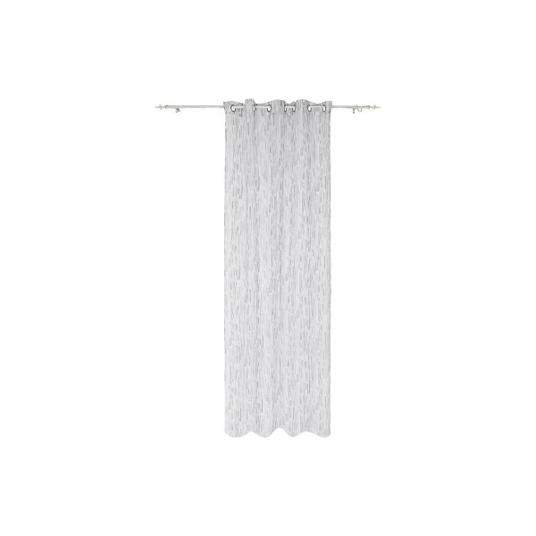 Κουρτίνα DKD Home Decor πολυεστέρας Λευκό Ανοιχτό Γκρι (140 x 270 cm)