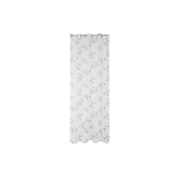 Κουρτίνα DKD Home Decor Μπλε Μέταλλο πολυεστέρας Λευκό (140 x 270 cm)