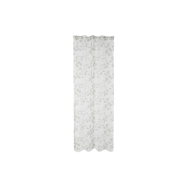 Κουρτίνα DKD Home Decor πολυεστέρας Λευκό Ανοιχτό Γκρι (140 x 270 cm)