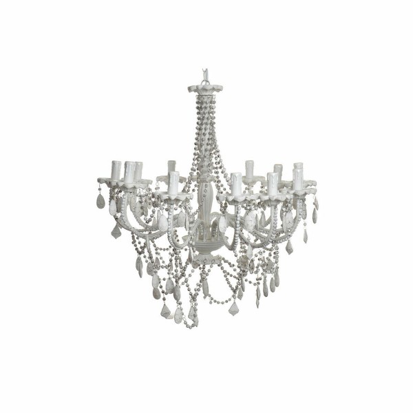 Φωτιστικό Οροφής DKD Home Decor 200W Μέταλλο Λευκό (70 x 70 x 63 cm)